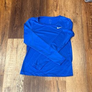 Nike Royal Blue Long Sleeve running Top